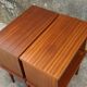 Pair of bedside tables feet spindles 70s