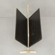 Magazine holder 60s in metal and imitation leather