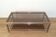 Coffee Table with Double Top in Brushed Steel and Brass, Guy Lefèvre for Ma
