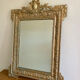 Large gilded patinated Louis XV mirror