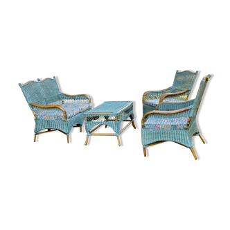 Salon de jardin en rotin