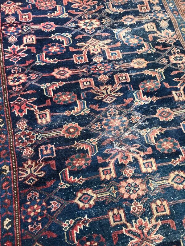 Former carpet Persian Malayer 19th century handmade 94 X 180 CM