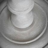 Whitewashed effect torchiere on wood