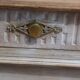 Antique low cabinet two doors two drawers in solid wood