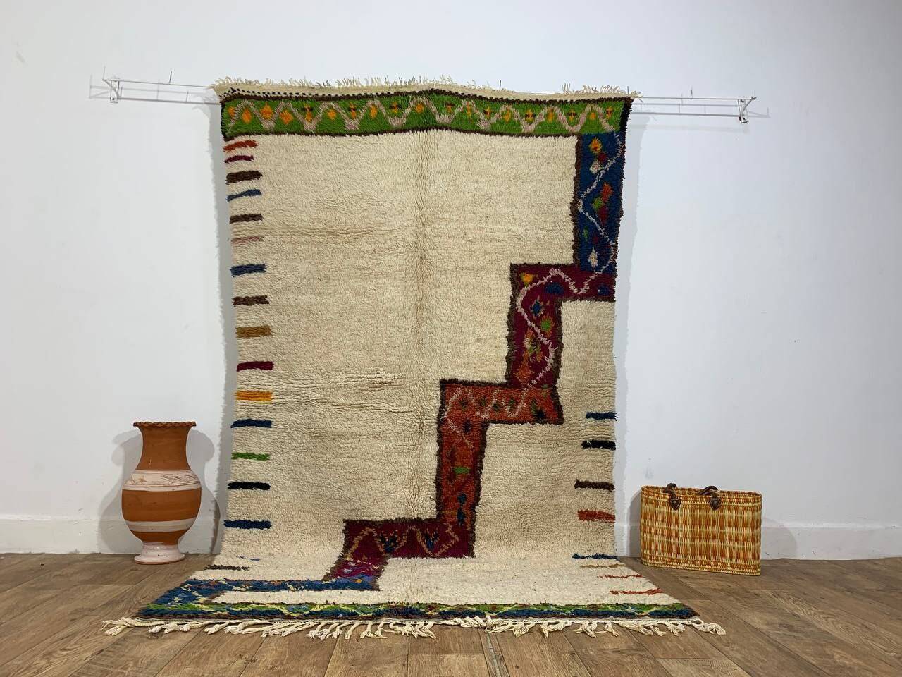 Handmade Moroccan Berber rug 258 X 150 CM