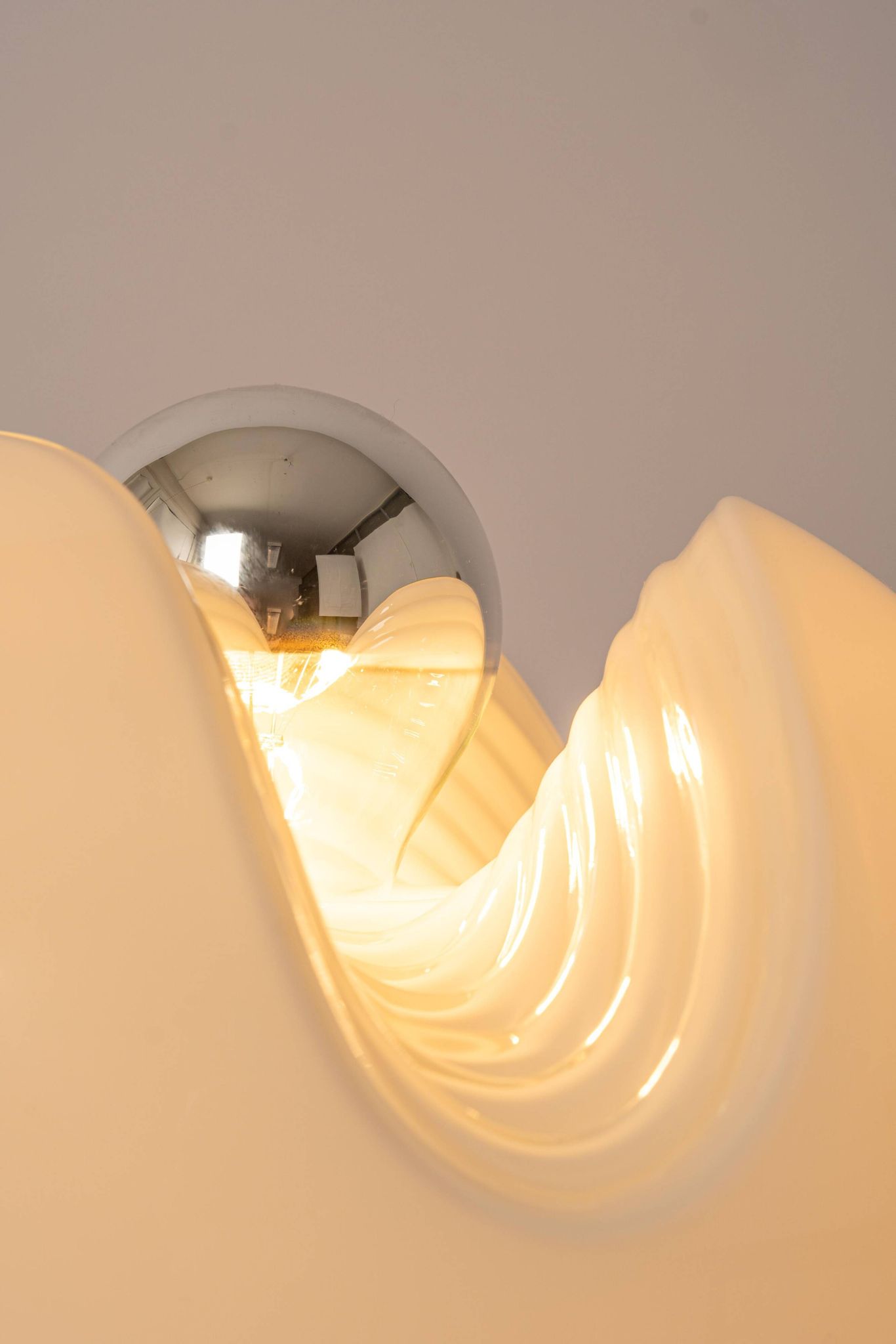 Glass Table Lamp by Koch & Lowy for Peill & Putzler, Germany, 1970s