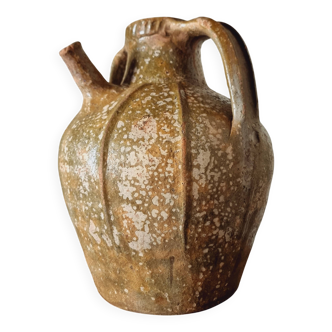 Jarre ancienne en terre cuite – France, XVIIIe siècle – Pot à huile de noix
