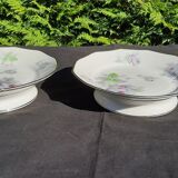 2 coupes montées en porcelaine