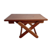 Coffee table in pine Pierre Beguet 70s