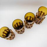 Amber and rattan orangeade service