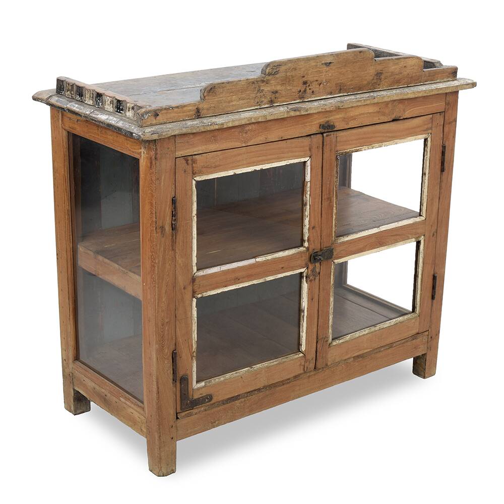 Solid wood glazed sideboard