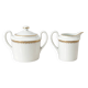 Vintage French ceramic milk jug and lidded jar set