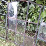 Industrial arched metal windows L73xH110 19th century glass roof