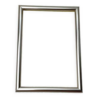 Satin silver wall frame