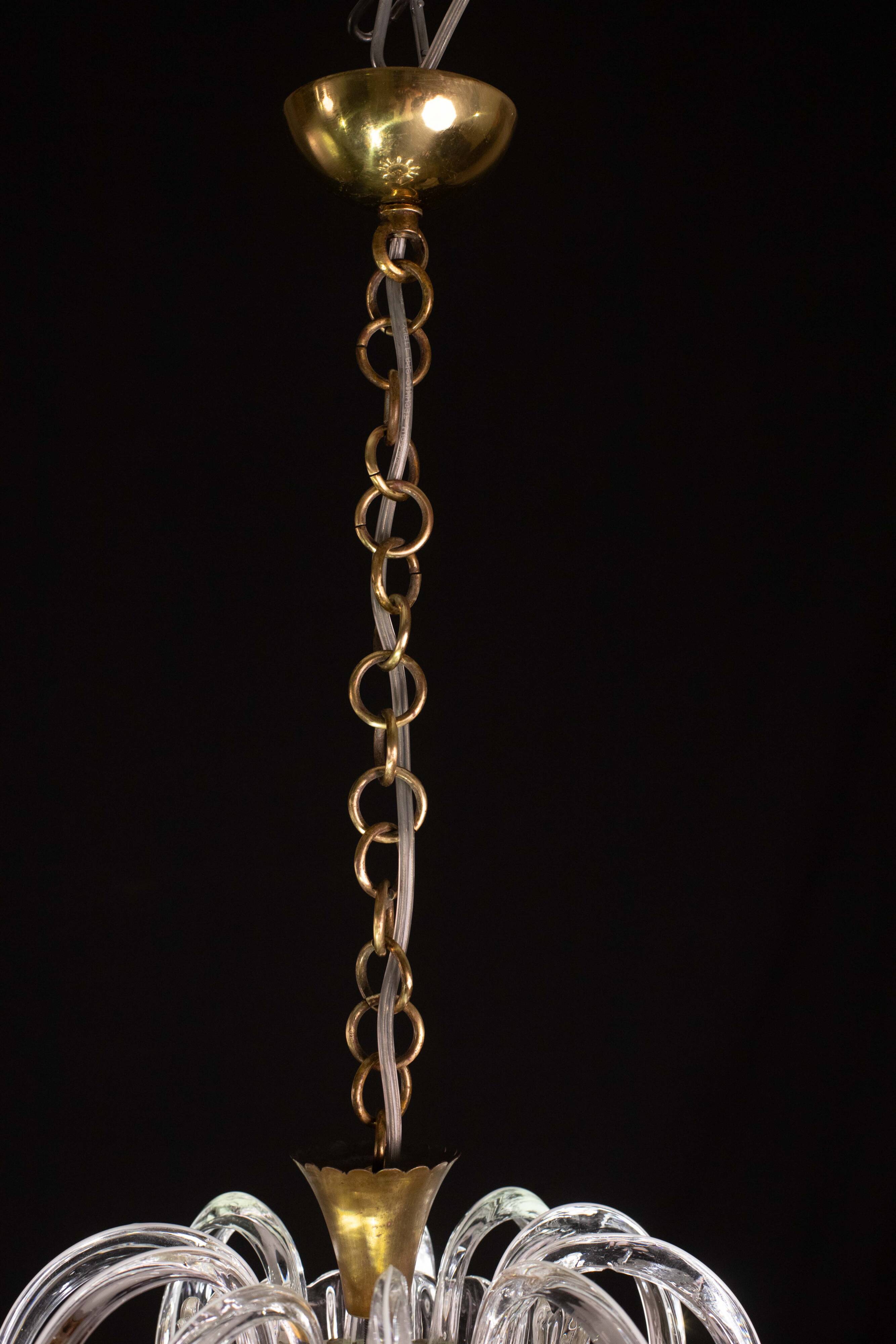 Midcentury Jewel Murano Glass Chandelier by Barovier e Toso, 1950s