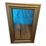 Mirror frame wood patinated gilded ice mercury, 36x22 cm