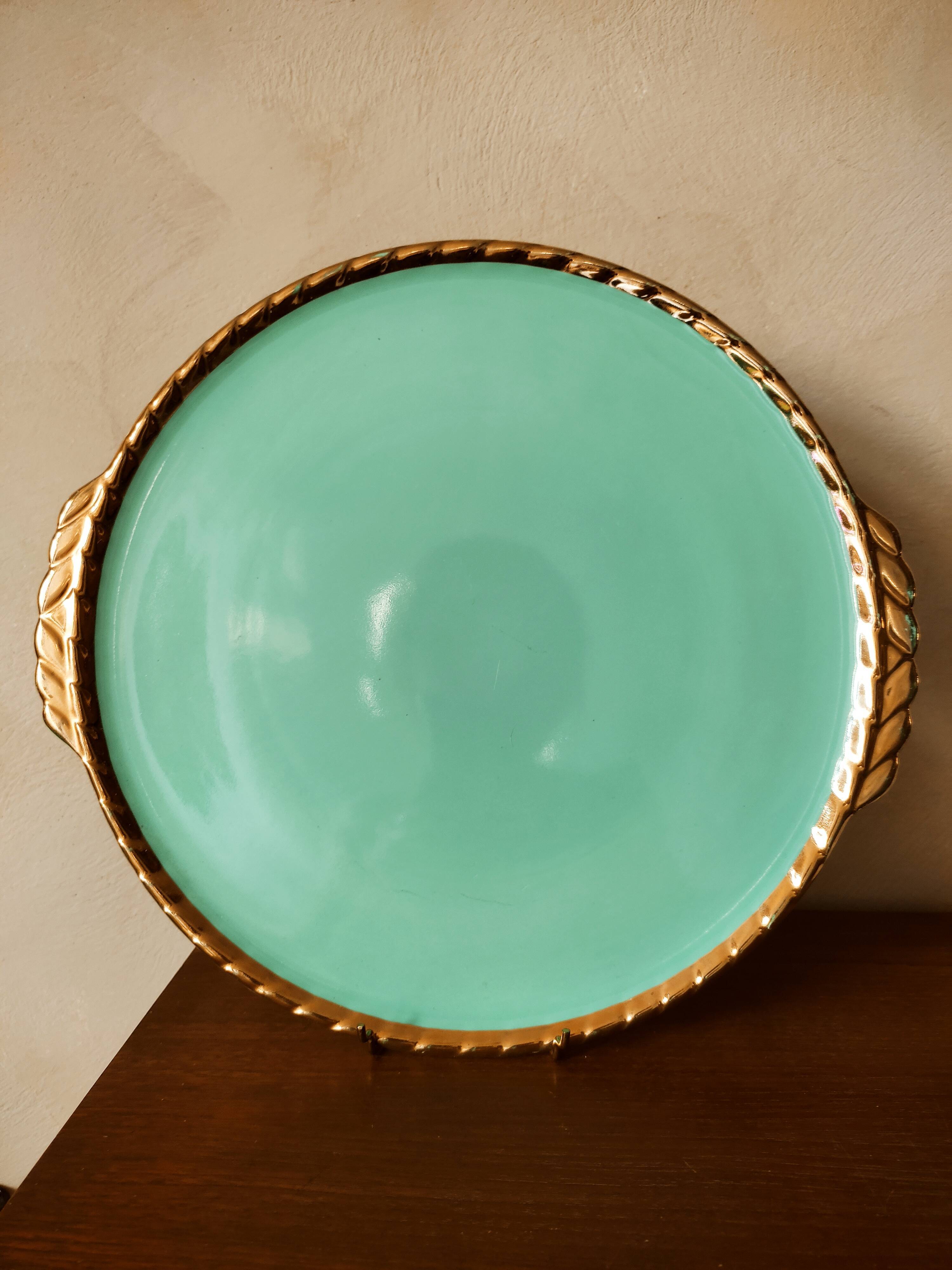 Pie dish in faience by Salins