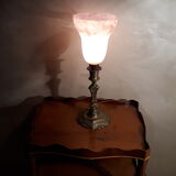 Old bronze lamp