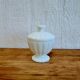 Vintage opaline glass bonbonnière with lid