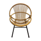 Fauteuil corbeille rotin