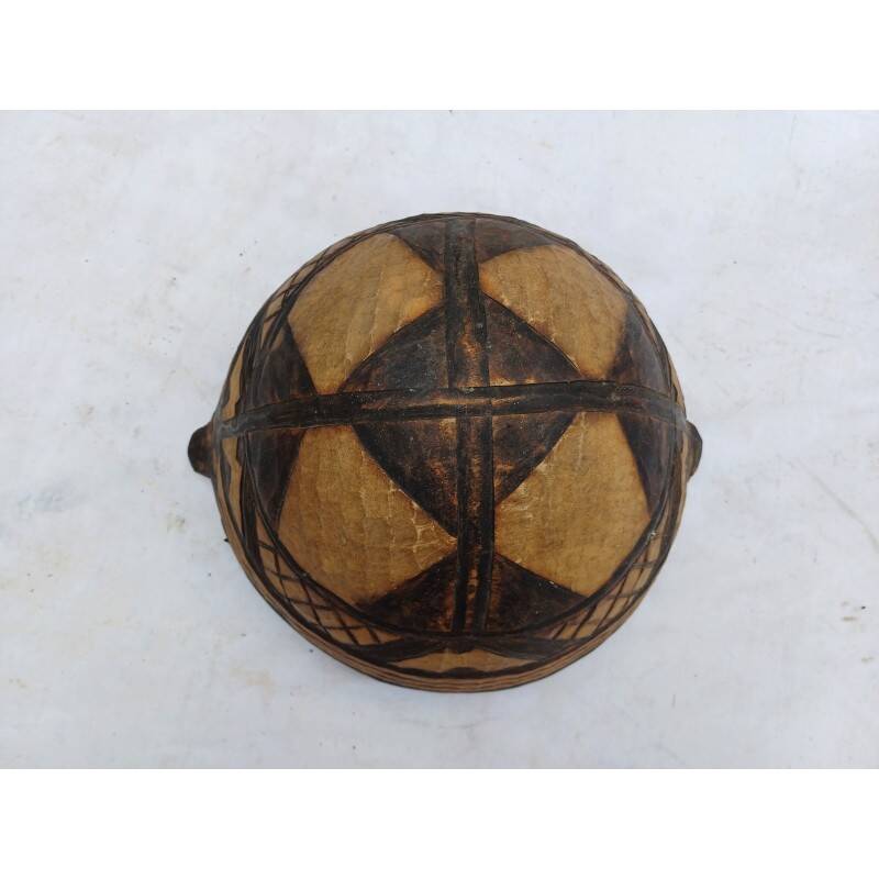 African bowl made of tortoise wood