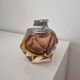 Sommerso Murano set: ashtray + table lighter