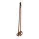 Old wooden and rattan ski poles