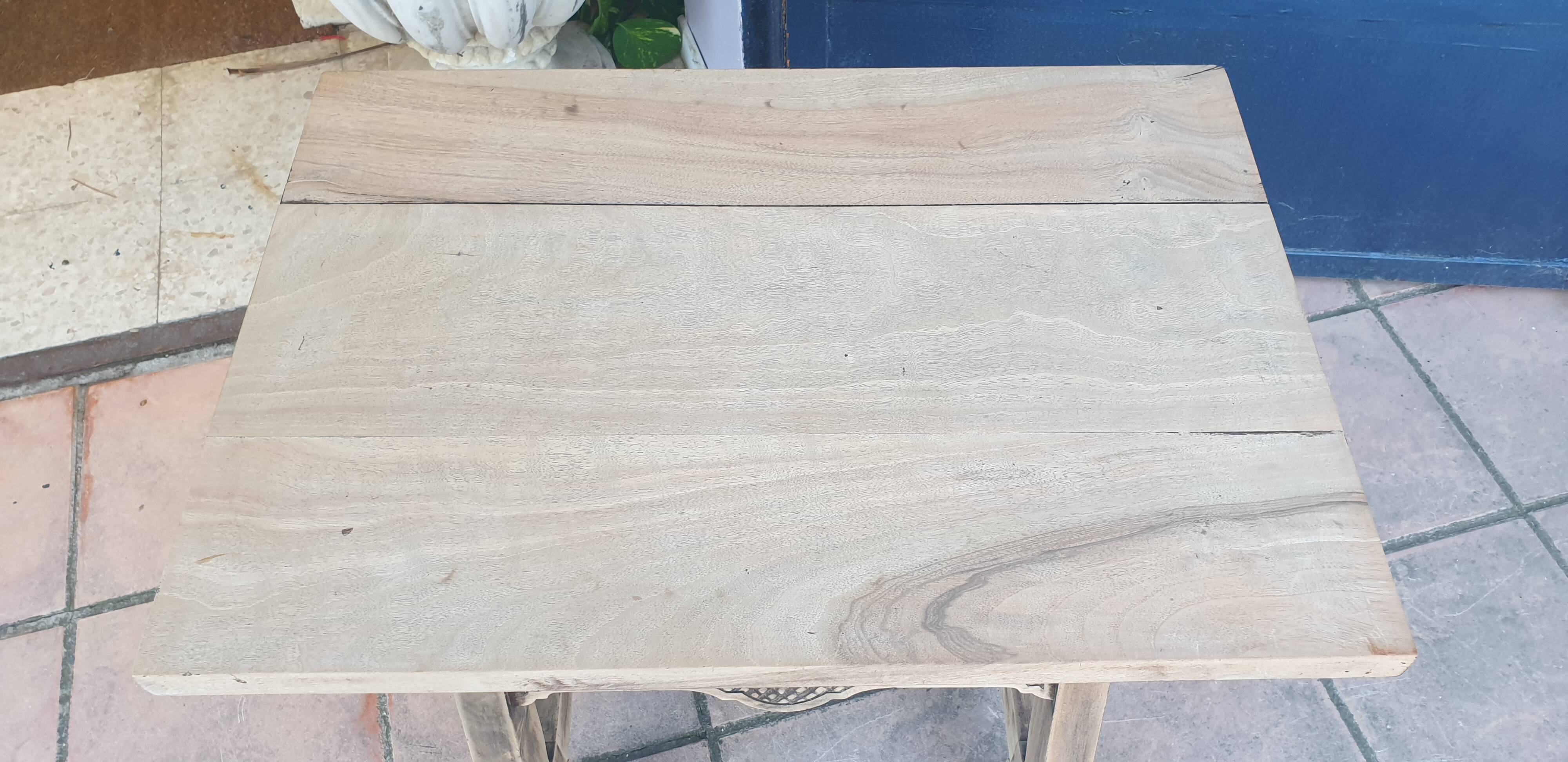 Natural wood coffee table