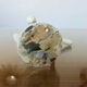 White lacquered metal hook 30s 40s