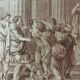 Charles Nicolas Cochin, Lycurgus wounded in a sedition, engraving, eighteenth century
