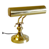 Lampe "piano" articulée en métal doré - mid. XXème