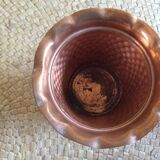 Set de 2 cache pots en cuivre