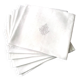 6 Large antique damask linen napkins Monogram AT
