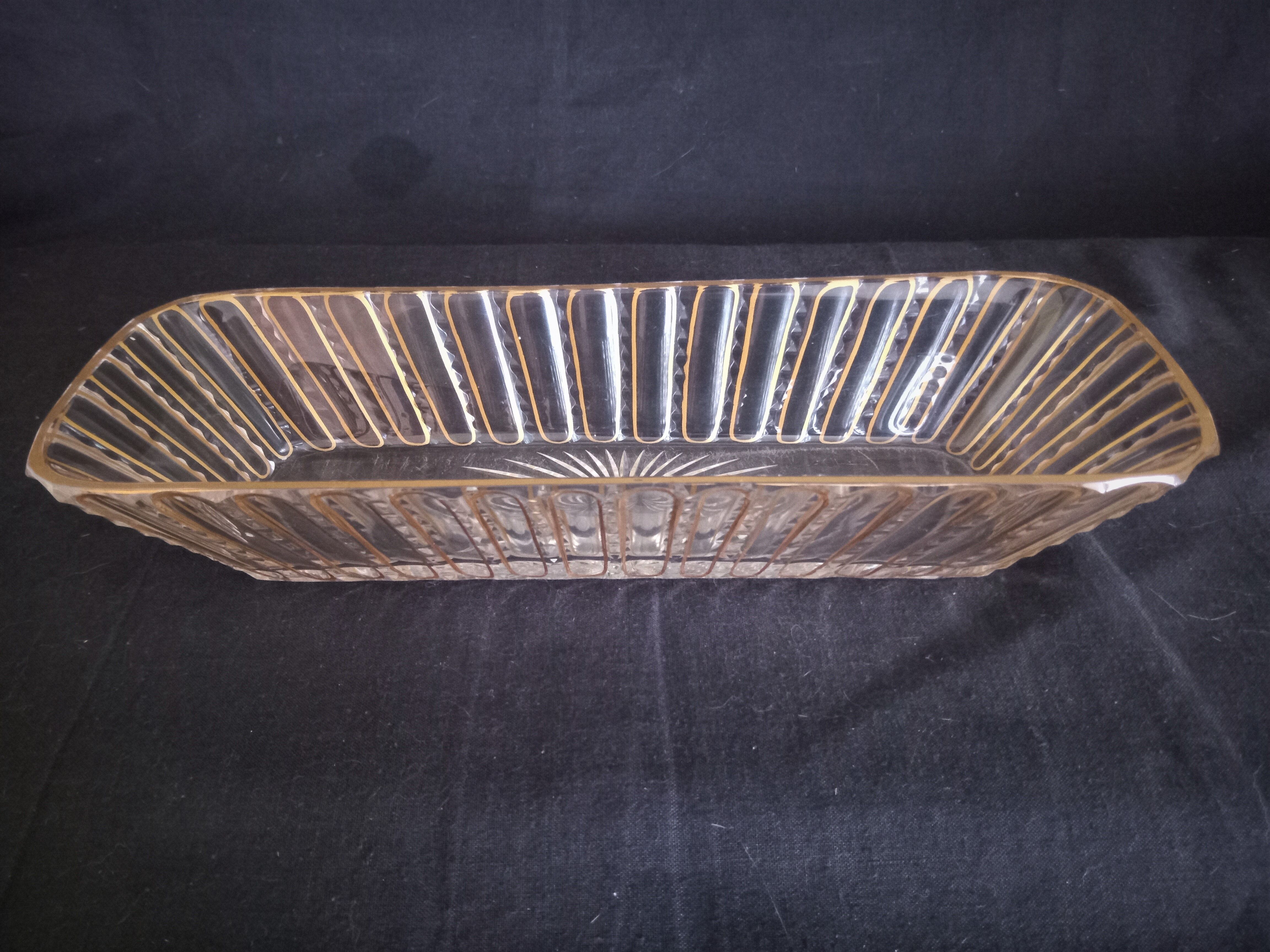 Ensemble de toilette en cristal de Baccarat modèle cannelures (avant 1936)