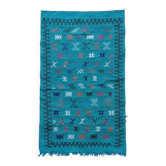 Turquoise Sabra Berber rug