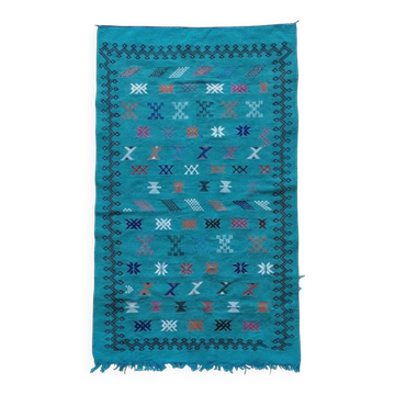 Turquoise Sabra Berber rug