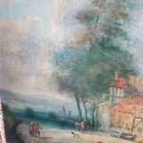Table country scene, 18th century style