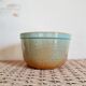 Old blue dish or salad bowl