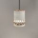 Belle lampe suspendue en céramique en forme de cylindre.