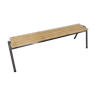 Industrial bench from school, slatted bench