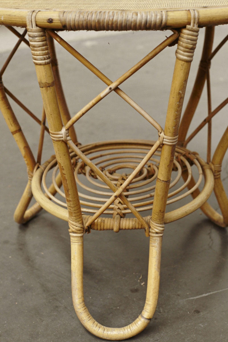 Rattan coffee table