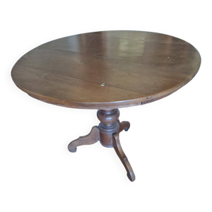 Table ronde bois massif