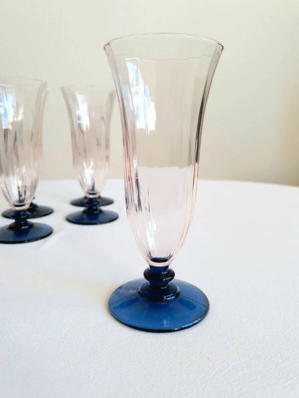 Champagne flutes, Italy, 1970s
