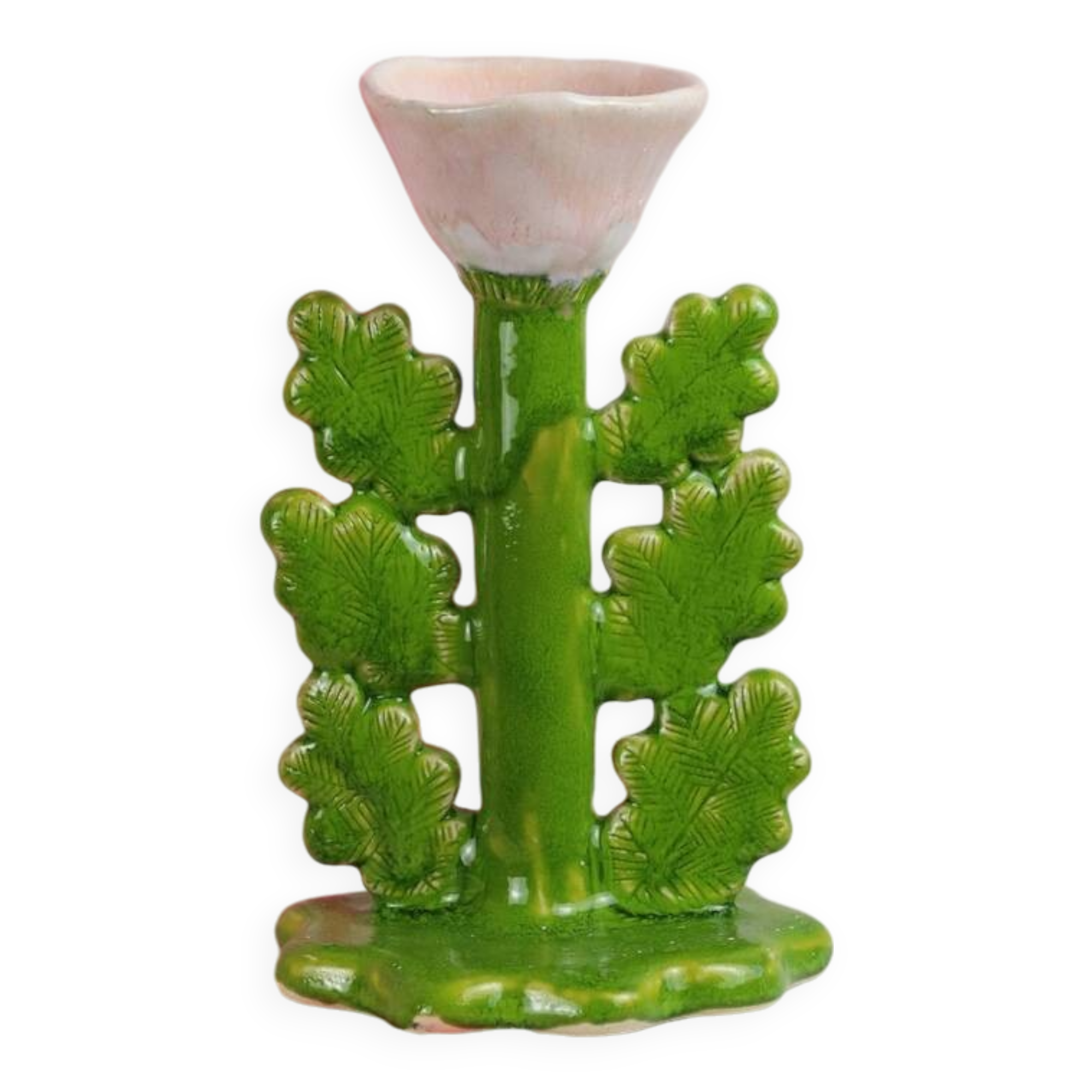 Ceramic candle holder / jewelry holder - Peony model