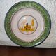 Nevers earthenware plate? XIXth Century with palace decoration