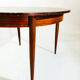 Vintage Scandinavian dining table - rosewood - extension cords