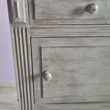 Louis XVI lacquered bedside table