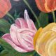 Large flower bouquet painting