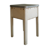 Chest stool - white patina sitting green