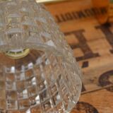 Brass and moulded glass sconce